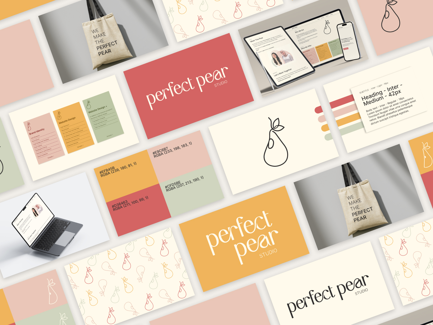 portfolio branding perfect pear